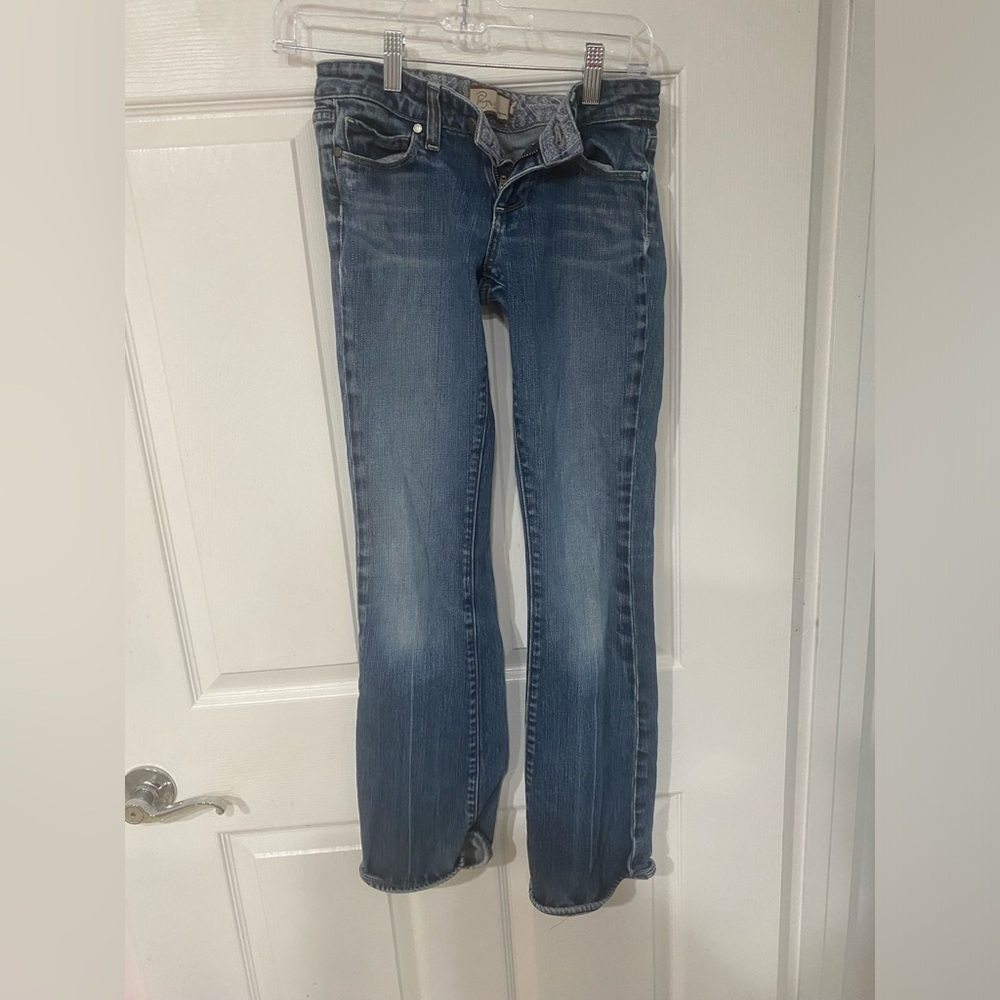 Vintage Paige Premium Denim Canyon Bootcut Jeans Made in USA Women’s Size 24P